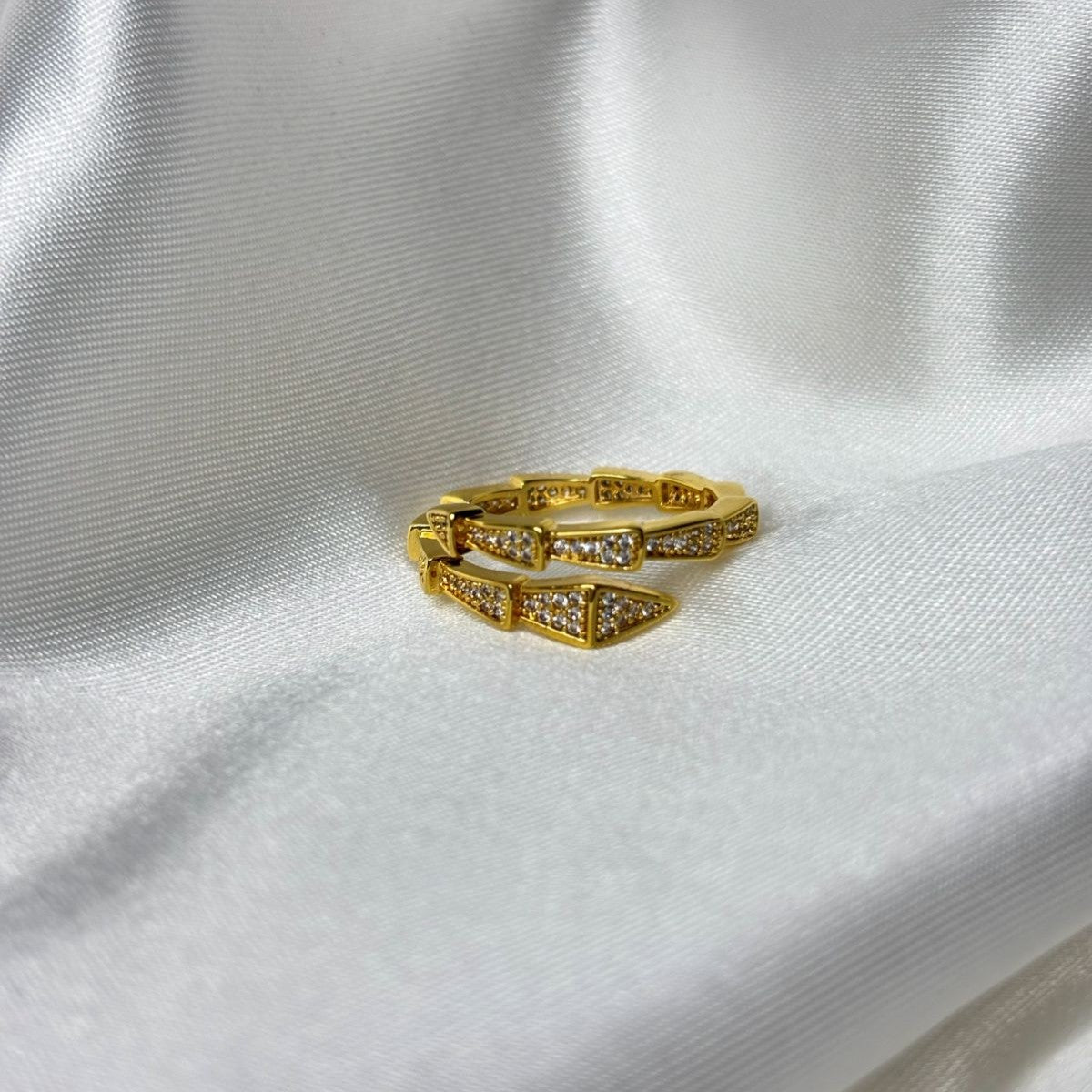 Studded Serpent Ring