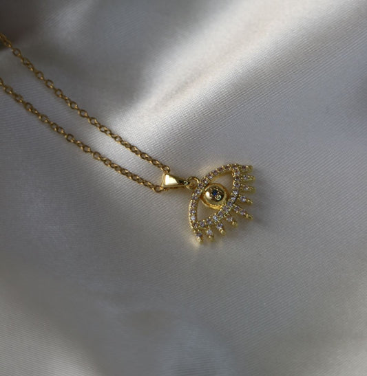 Golden Evil Eye Chain