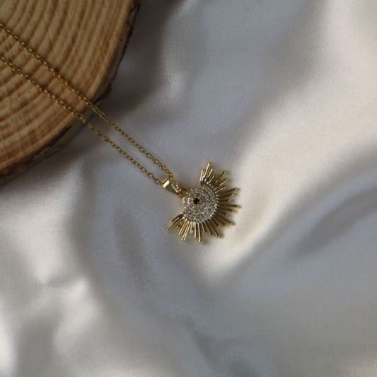 Sunburst Charm Necklace